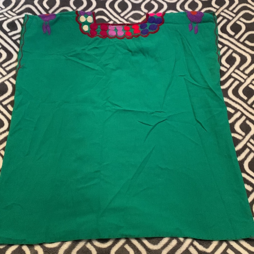 Womens Traditional Mexican Shirt Large - Picture 5 of 7